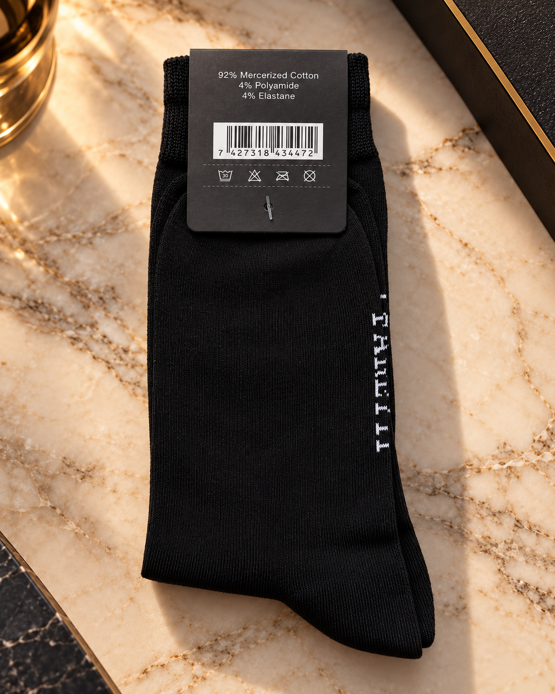 Black Premium Faretti Socks – Noble Mercerized Cotton